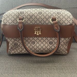 Tommy Hilfiger Tan and Brown Satchel